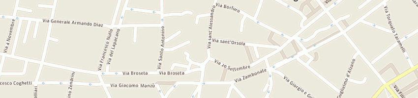 Mappa della impresa cucini giovanni a BERGAMO