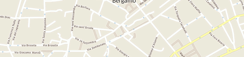 Mappa della impresa axa assni agenzia generale a BERGAMO