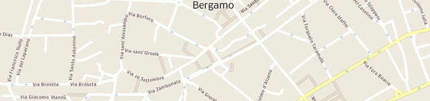 Mappa della impresa unione servizi srl a BERGAMO