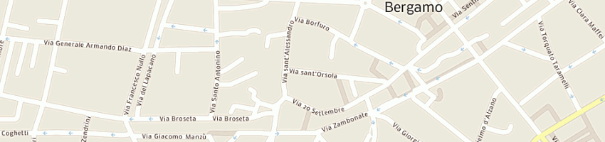 Mappa della impresa poli fabio gustavo a BERGAMO