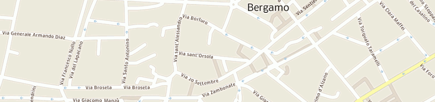 Mappa della impresa mazzoleni rosanna a BERGAMO
