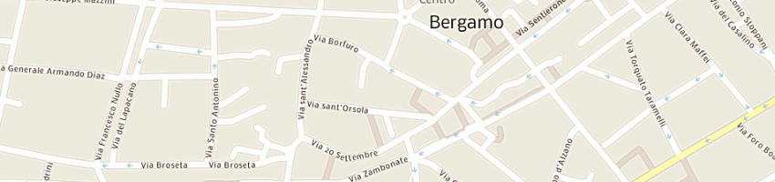 Mappa della impresa previtali riccardo a BERGAMO