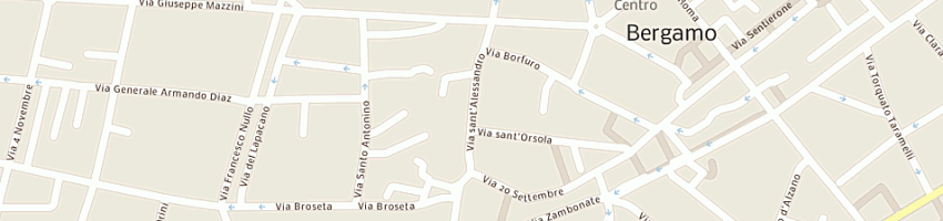 Mappa della impresa pgez srl a BERGAMO