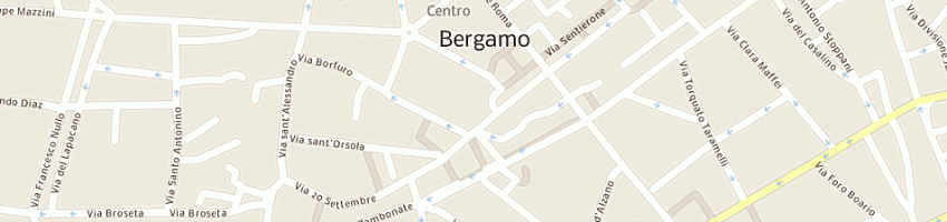 Mappa della impresa gioielleria cornali di brambilla silvio e csnc a BERGAMO