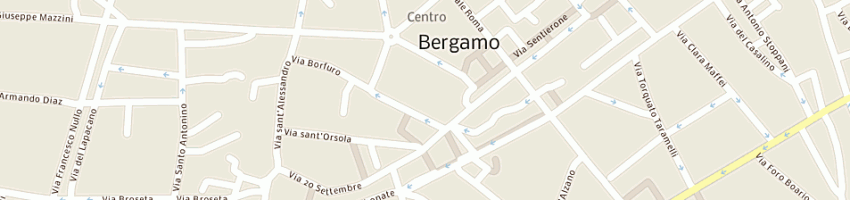Mappa della impresa giro di rosa bergamini e c snc a BERGAMO
