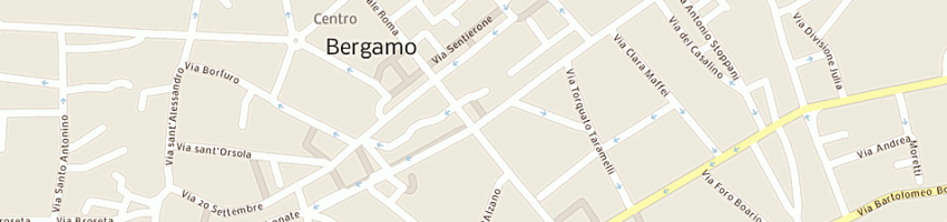 Mappa della impresa antica fioreria rebussi snc a BERGAMO