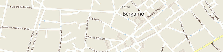 Mappa della impresa zafferano casa srl a BERGAMO