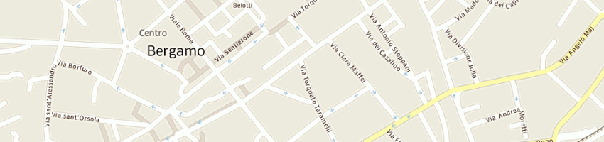 Mappa della impresa studio manzoni amministrazioni condominiali - gestione affitti agostino a BERGAMO