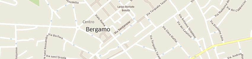 Mappa della impresa roxteam viaggi e vacanze srl a BERGAMO