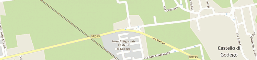 Mappa della impresa belfuoco snc di berton matteo e fabris cristiana a CASTELLO DI GODEGO