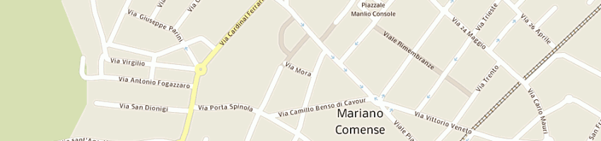 Mappa della impresa macelleria proserpio vittorio emanuele a MARIANO COMENSE