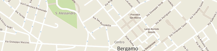 Mappa della impresa immobiliare s benedetto sas di margiotta raffaella a BERGAMO