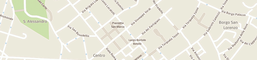 Mappa della impresa centro ceramiche pagnoncelli a BERGAMO