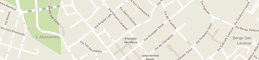 Mappa della impresa poste italiane spa a BERGAMO