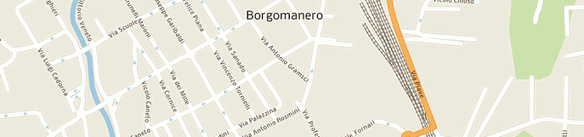 Mappa della impresa donna andrea a BORGOMANERO