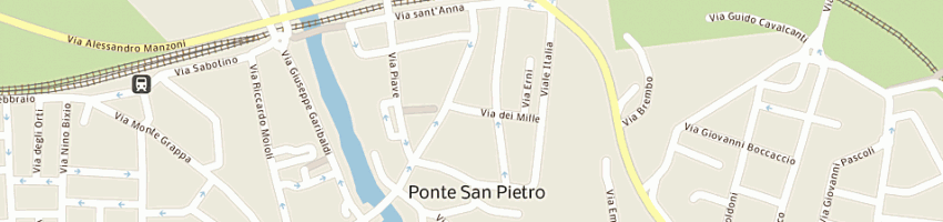 Mappa della impresa poste italiane - agenzia di base a PONTE SAN PIETRO