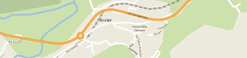 Mappa della impresa municipio a ARVIER