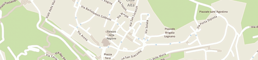 Mappa della impresa tipografia citta' alta a BERGAMO