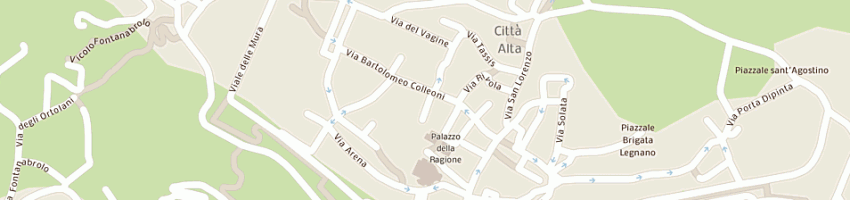 Mappa della impresa villa lina abbigliamento snc a BERGAMO