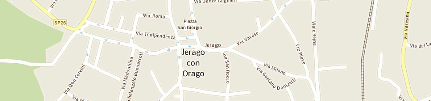 Mappa della impresa tintoria gemma di menghini albina a JERAGO CON ORAGO