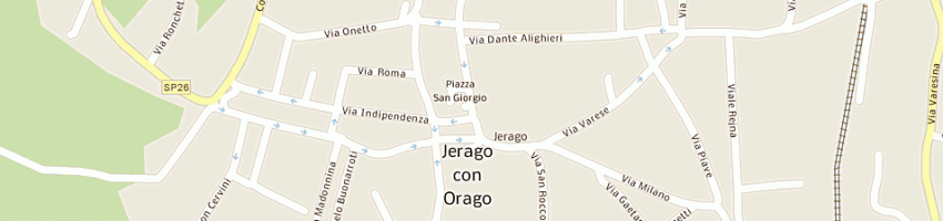 Mappa della impresa unione sportiva jeraghese a JERAGO CON ORAGO