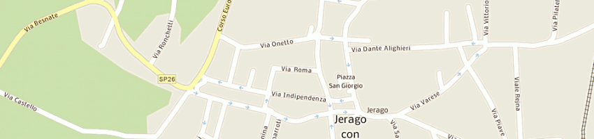 Mappa della impresa municipio a JERAGO CON ORAGO