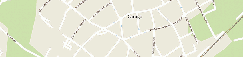 Mappa della impresa clinica veterinaria briantea a CARUGO