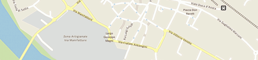 Mappa della impresa trattoria bar croce bianca a BORGOSESIA