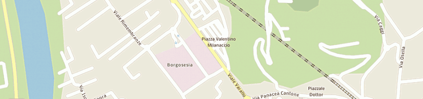Mappa della impresa centro sportivo milanaccio a BORGOSESIA