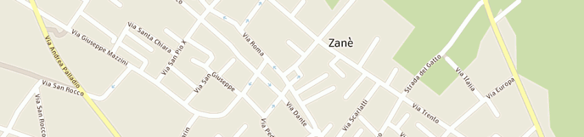 Mappa della impresa confezioni maxi di bettini bruno a ZANE 