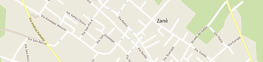 Mappa della impresa bar tabacchi villador caffetteria enoteca a ZANE 