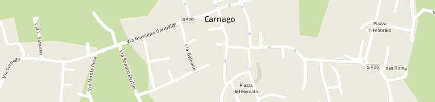 Mappa della impresa municipio di carnago a CARNAGO