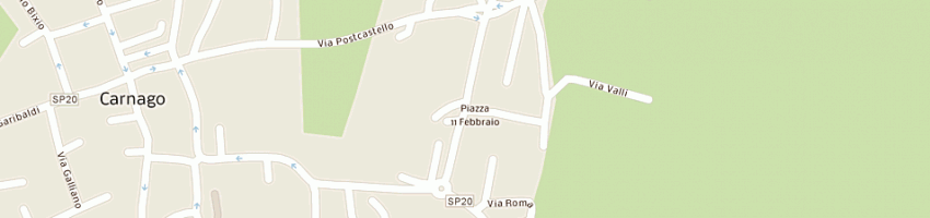 Mappa della impresa carabinieri a CARNAGO