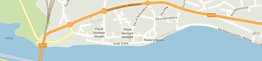 Mappa della impresa pizzeria al portichetto a SESTO CALENDE