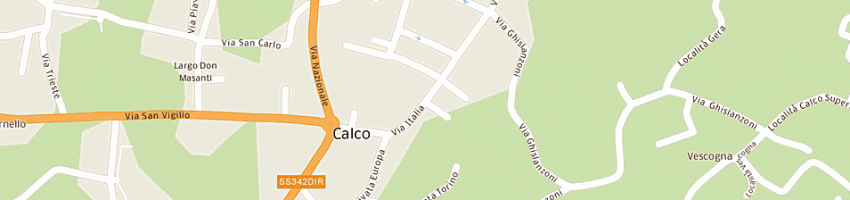 Mappa della impresa pizzagalli flavio a CALCO