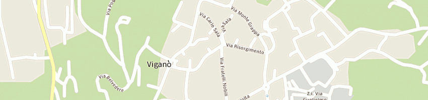 Mappa della impresa bar la collinetta a VIGANO 