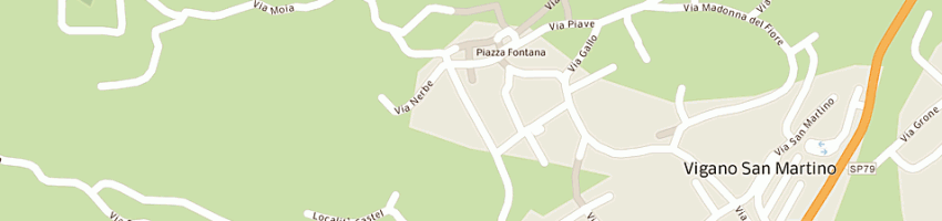 Mappa della impresa brambilla alfredo e c snc a VIGANO 