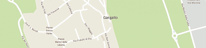 Mappa della impresa comune di gargallo scuola primaria a GARGALLO