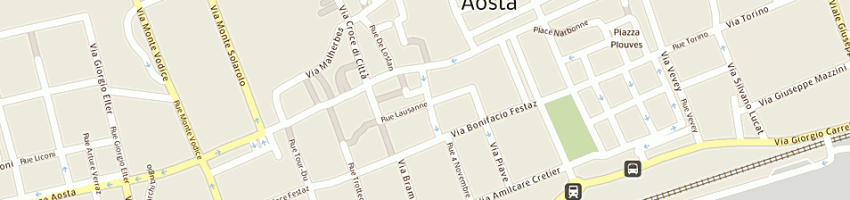 Mappa della impresa cuzzola emanuela a AOSTA