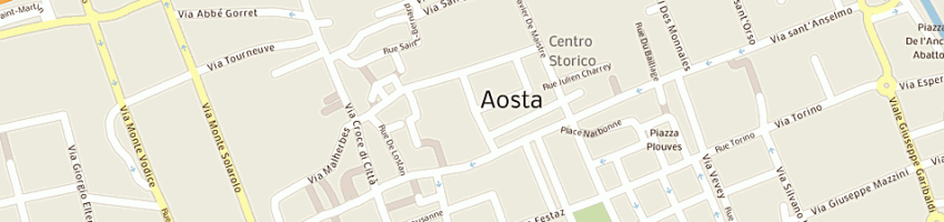 Mappa della impresa municipio cultura e giovani a AOSTA