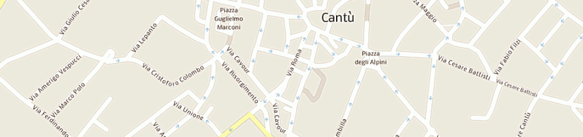 Mappa della impresa bignami marco a CANTU 