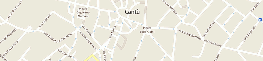 Mappa della impresa broggi a CANTU 