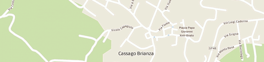 Mappa della impresa tessitura corti (srl) a CASSAGO BRIANZA