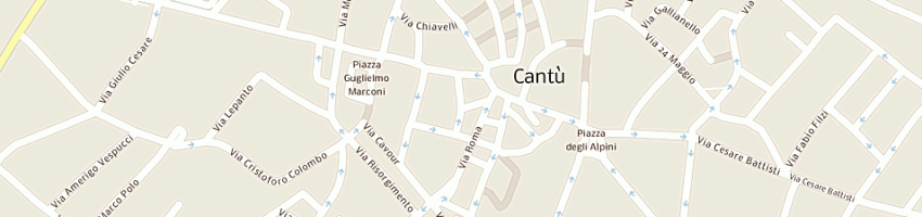 Mappa della impresa bruccoleri gaetano a CANTU 