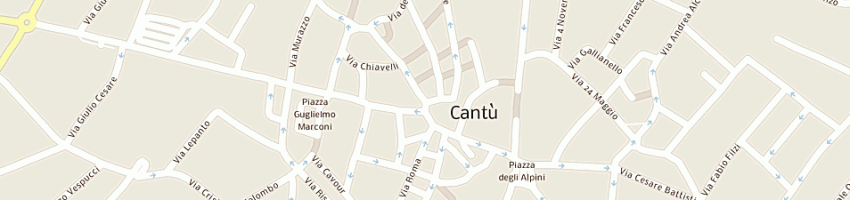 Mappa della impresa societa' italiana motel sim spa a CANTU 