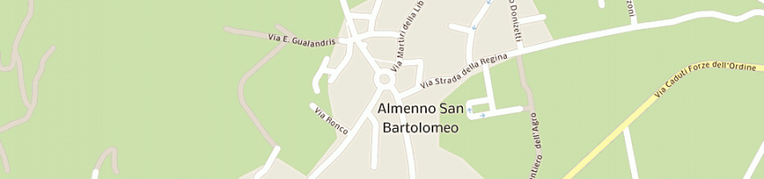Mappa della impresa impresa di pulizie l'artigiana srl a ALMENNO SAN BARTOLOMEO