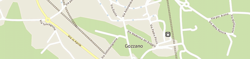 Mappa della impresa bar count down music bar a GOZZANO