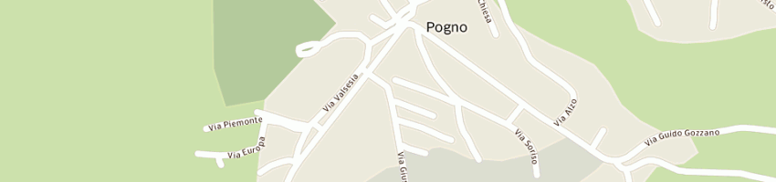 Mappa della impresa municipio a POGNO
