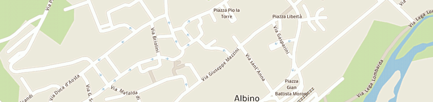 Mappa della impresa pizzi e merletti di franchina bruna a ALBINO