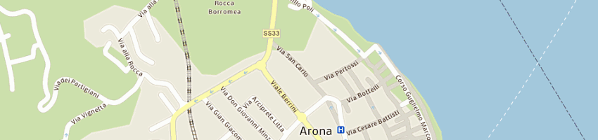 Mappa della impresa municipio di arona a ARONA